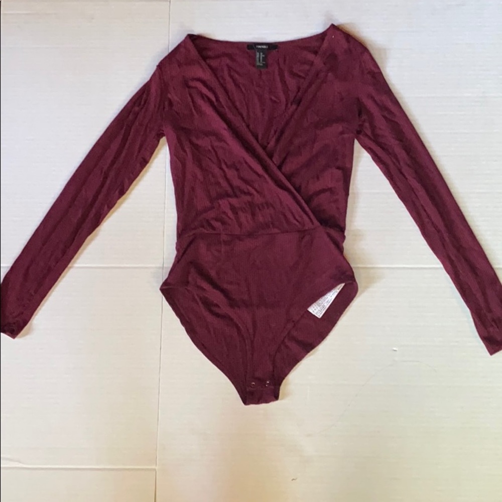 Forever21 Long Sleeve Bodysuit